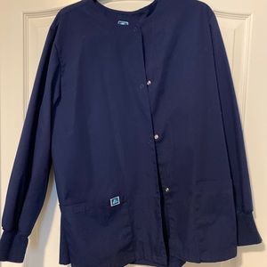 Adar Blue Scrub Jacket